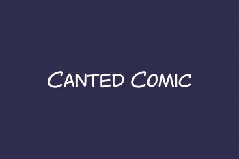 Canted Comic Free Font