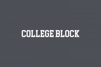 College Block Free Font