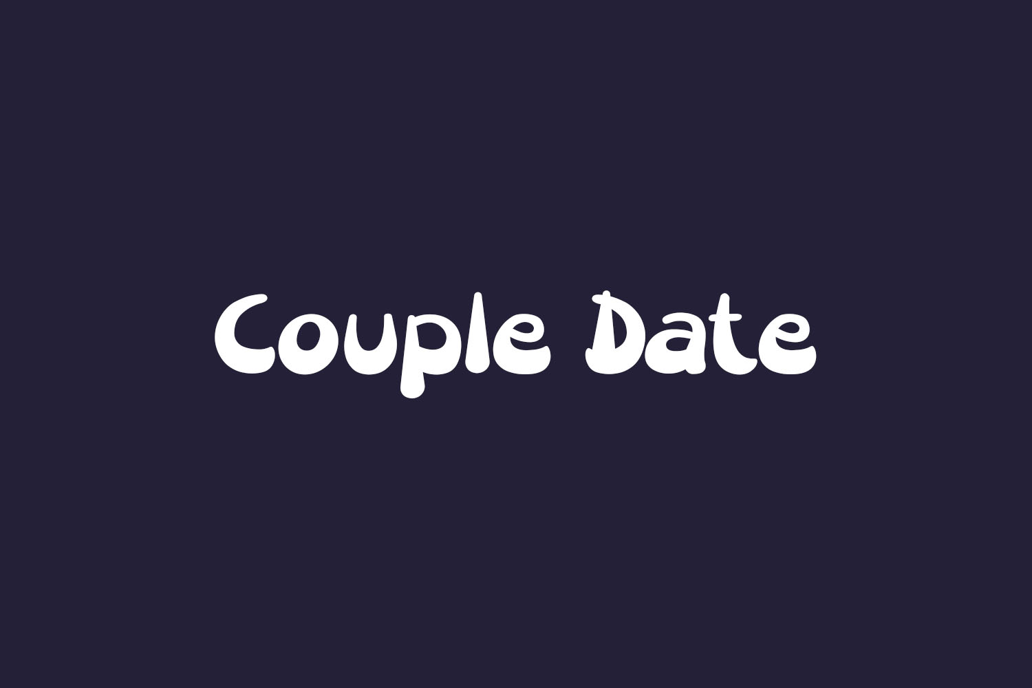 Couple Date Free Font