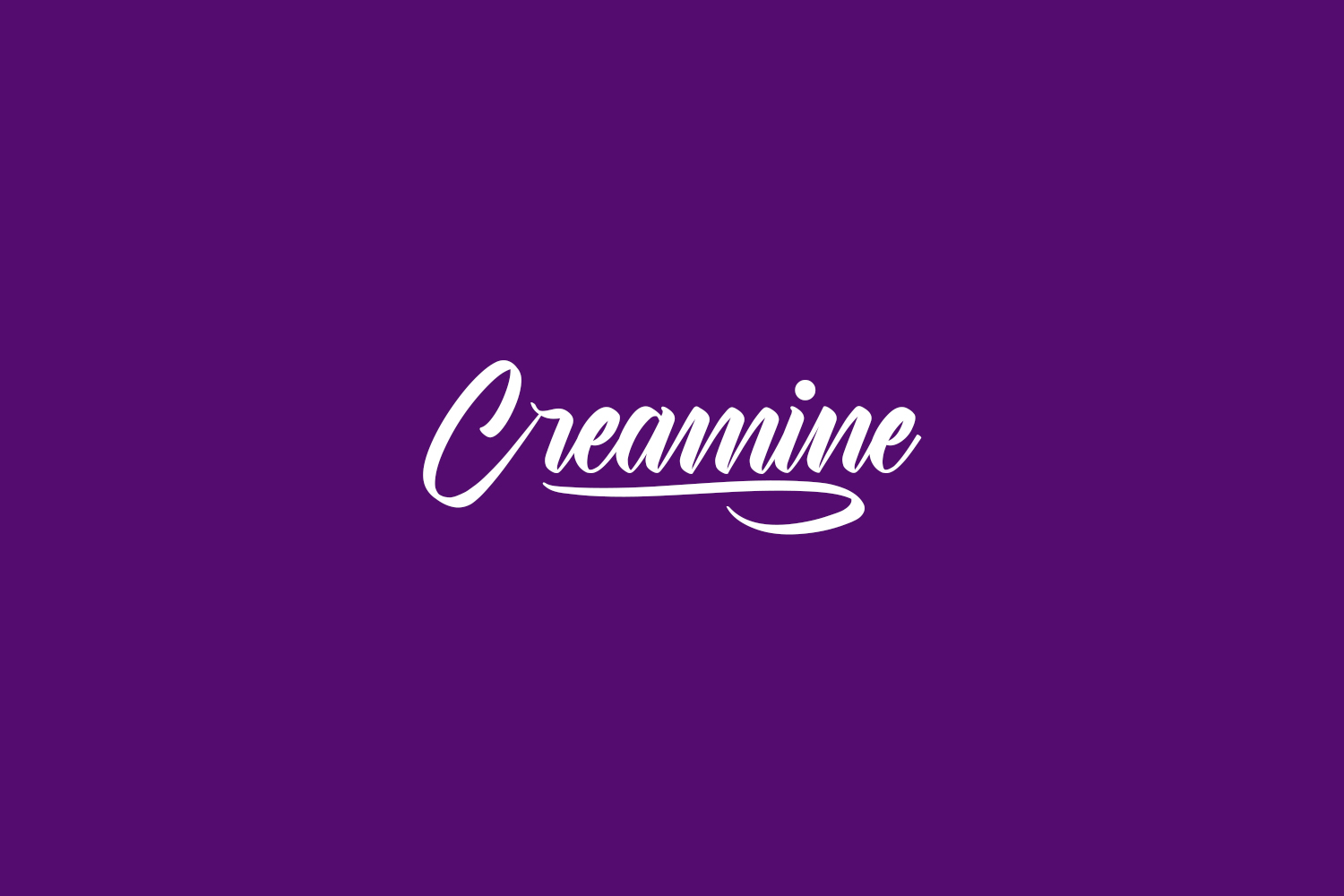 Creamine Free Font