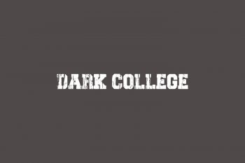 Dark College Free Font