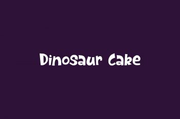 Dinosaur Cake Free Font
