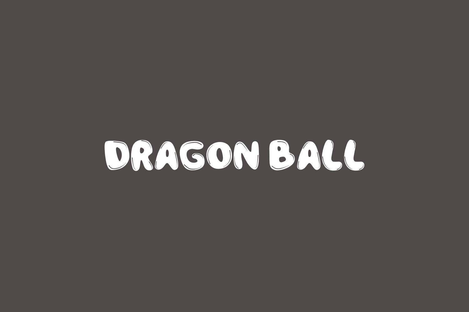 Dragon Ball Free Font