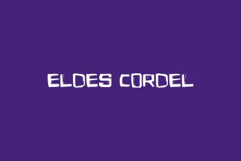 Eldes Cordel Free Font