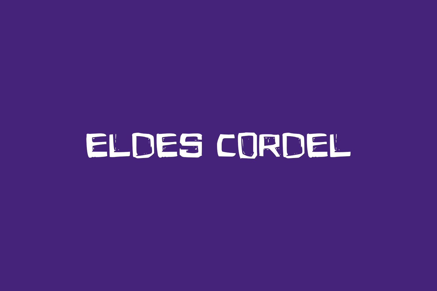 Eldes Cordel Free Font