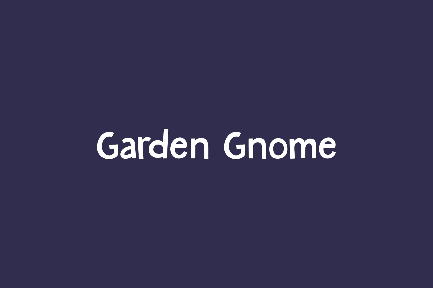 Garden Gnome Free Font