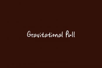 Gravitational Pull Free Font
