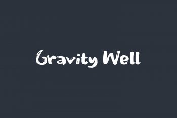 Gravity Well Free Font