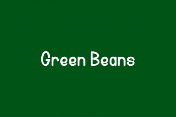 Green Beans Free Font