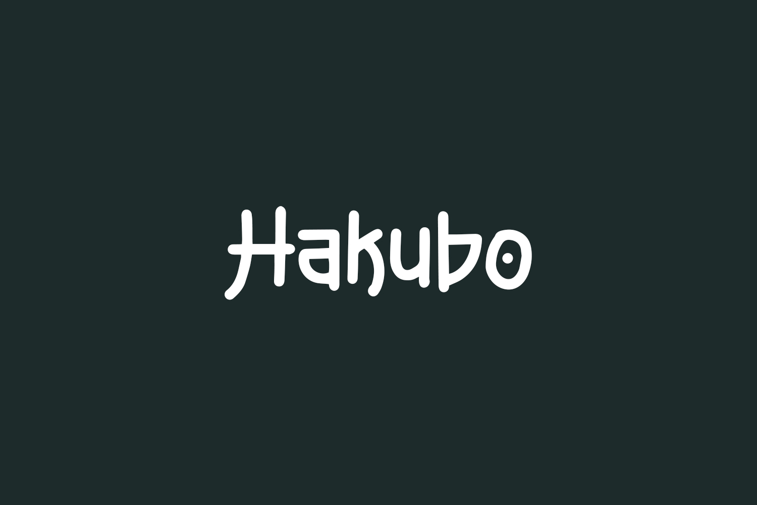 Hakubo Free Font