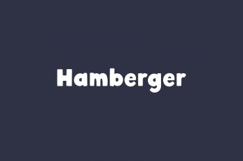 Hamberger Free Font