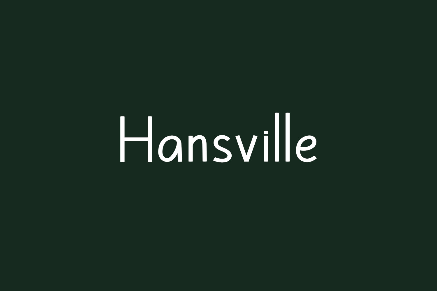 Hansville Free Font