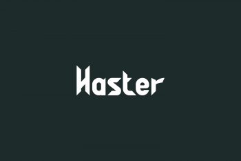 Haster Free Font