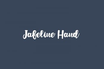Jafeline Hand Free Font
