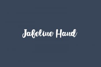 Jafeline Hand Free Font