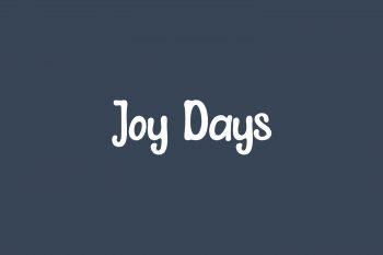 Joy Days Free Font