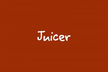 Juicer Free Font