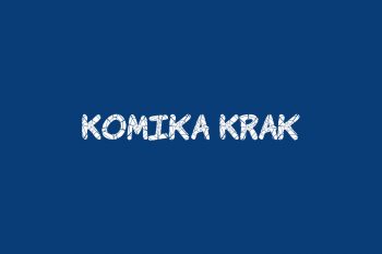 Komika Krak Free Font