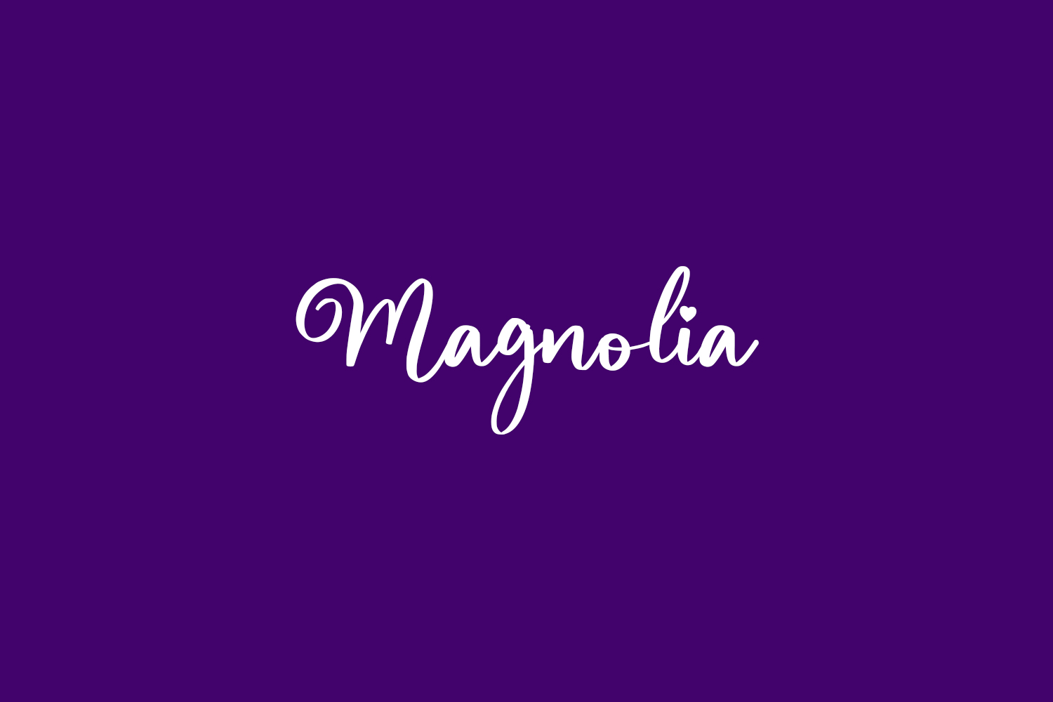 Magnolia Free Font