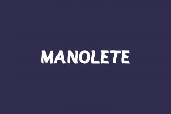 Manolete Free Font