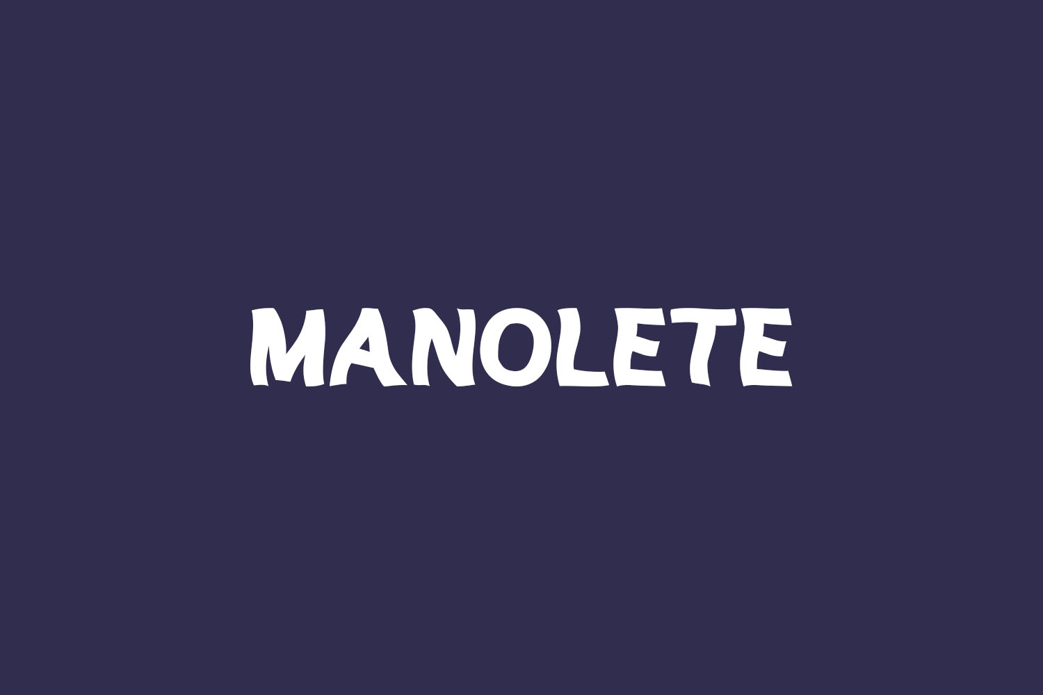 Manolete Free Font