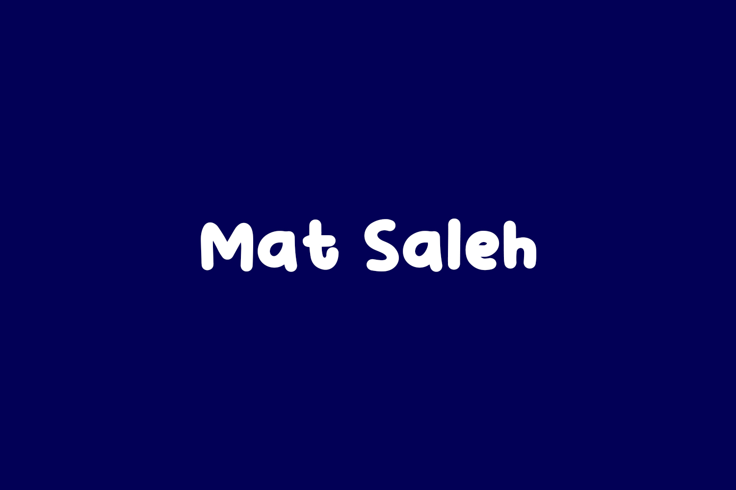 Mat Saleh Free Font