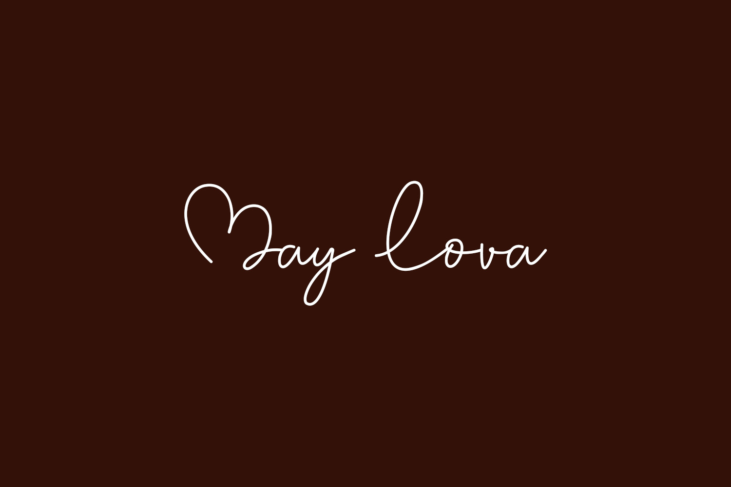 May Lova Free Font