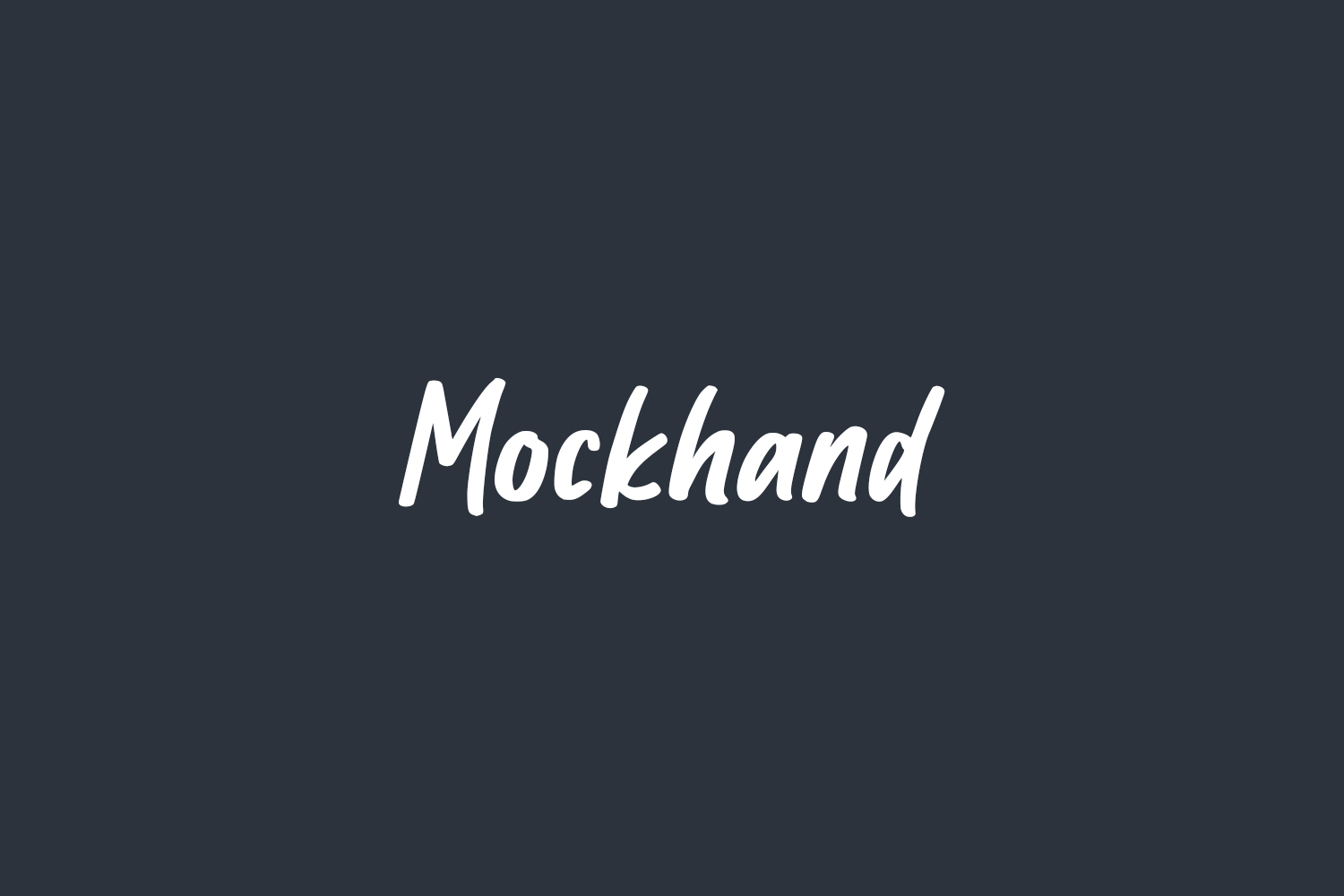 Mockhand Free Font