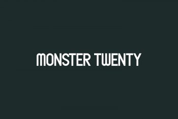 Monster Twenty Free Font