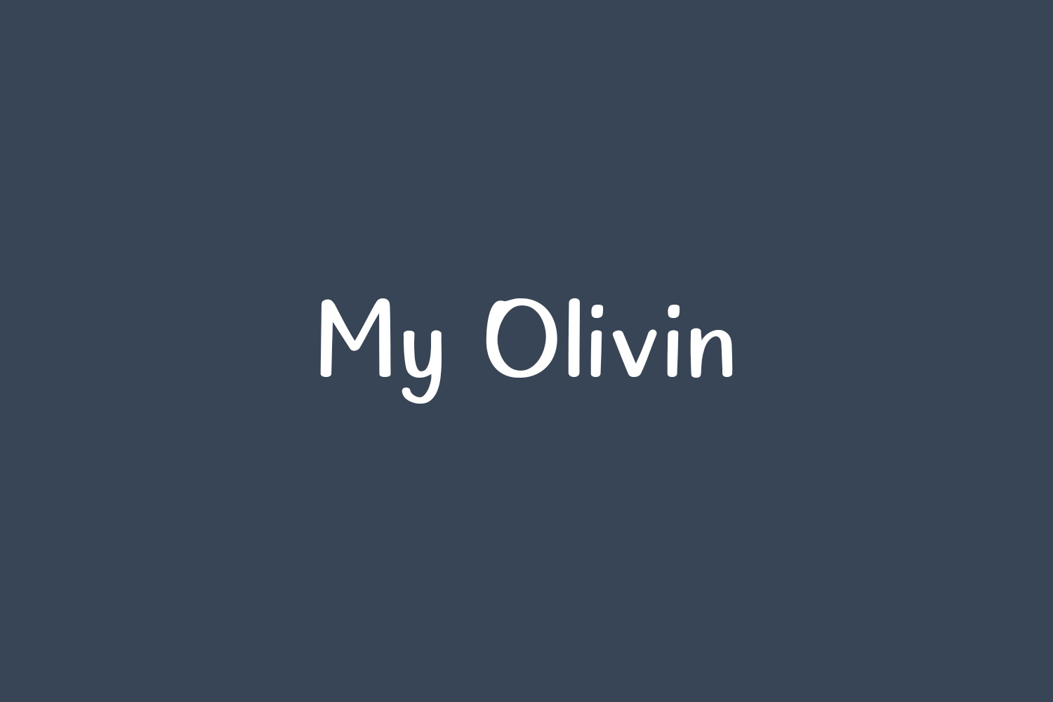 My Olivin Free Font