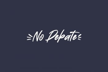 No Debate Free Font