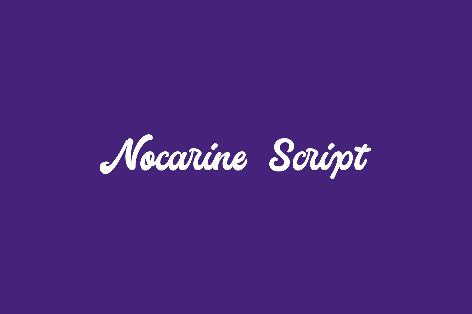 Nocarine Script Free Font