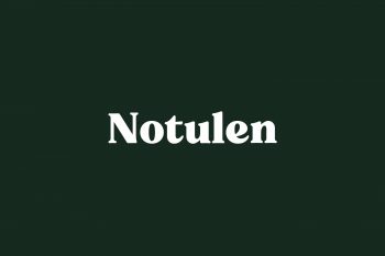 Notulen Free Font