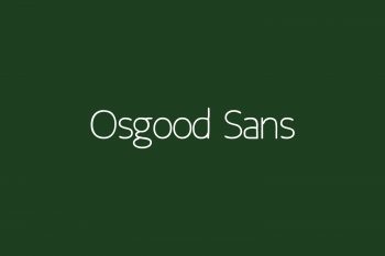 Osgood Sans Free Font