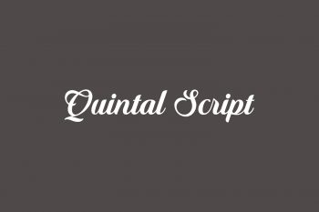 Quintal Script Free Font