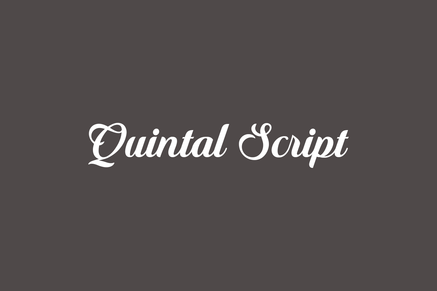 Quintal Script Free Font