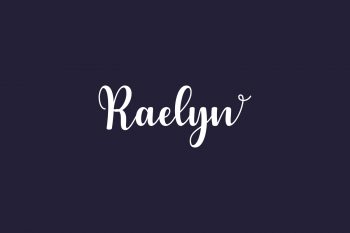 Raelyn Free Font