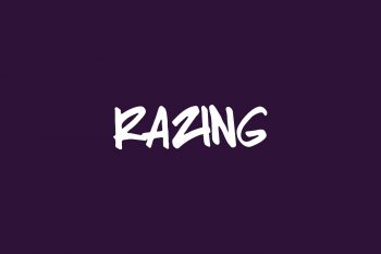 Razing Free Font