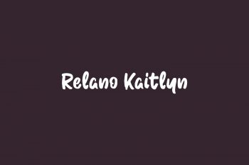 Relano Kaitlyn Free Font