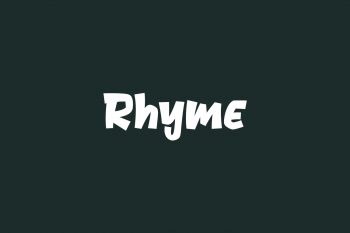 Rhyme Free Font