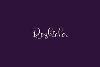 Roshida Free Font