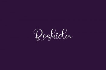 Roshida Free Font