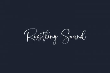 Rustling Sound Free Font