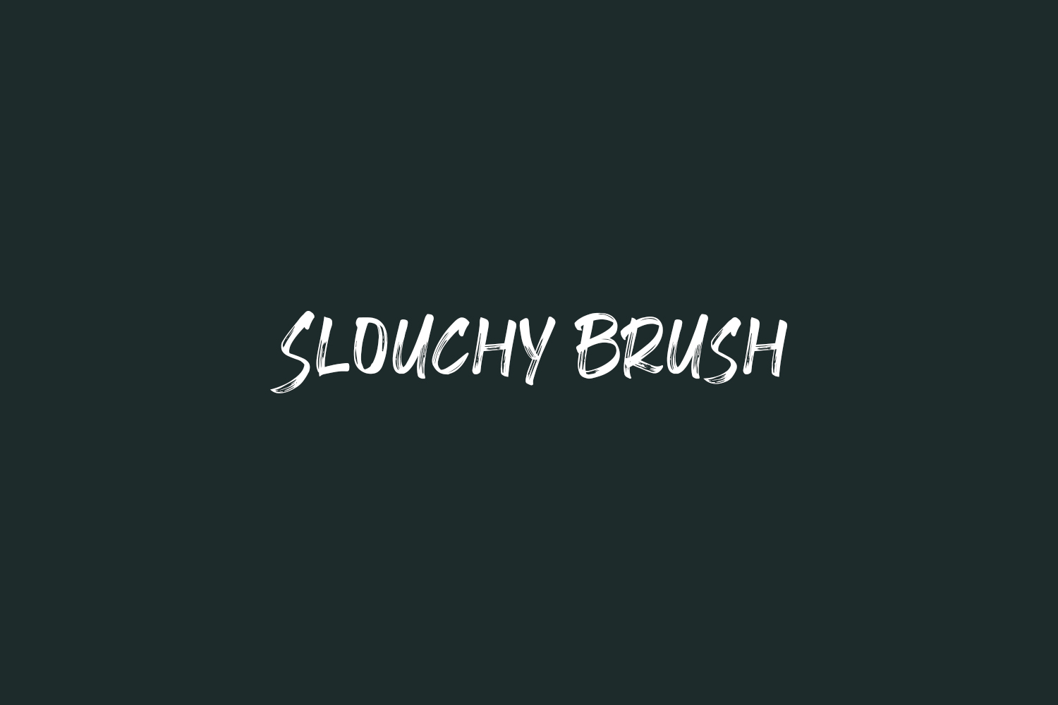 Slouchy Brush Free Font