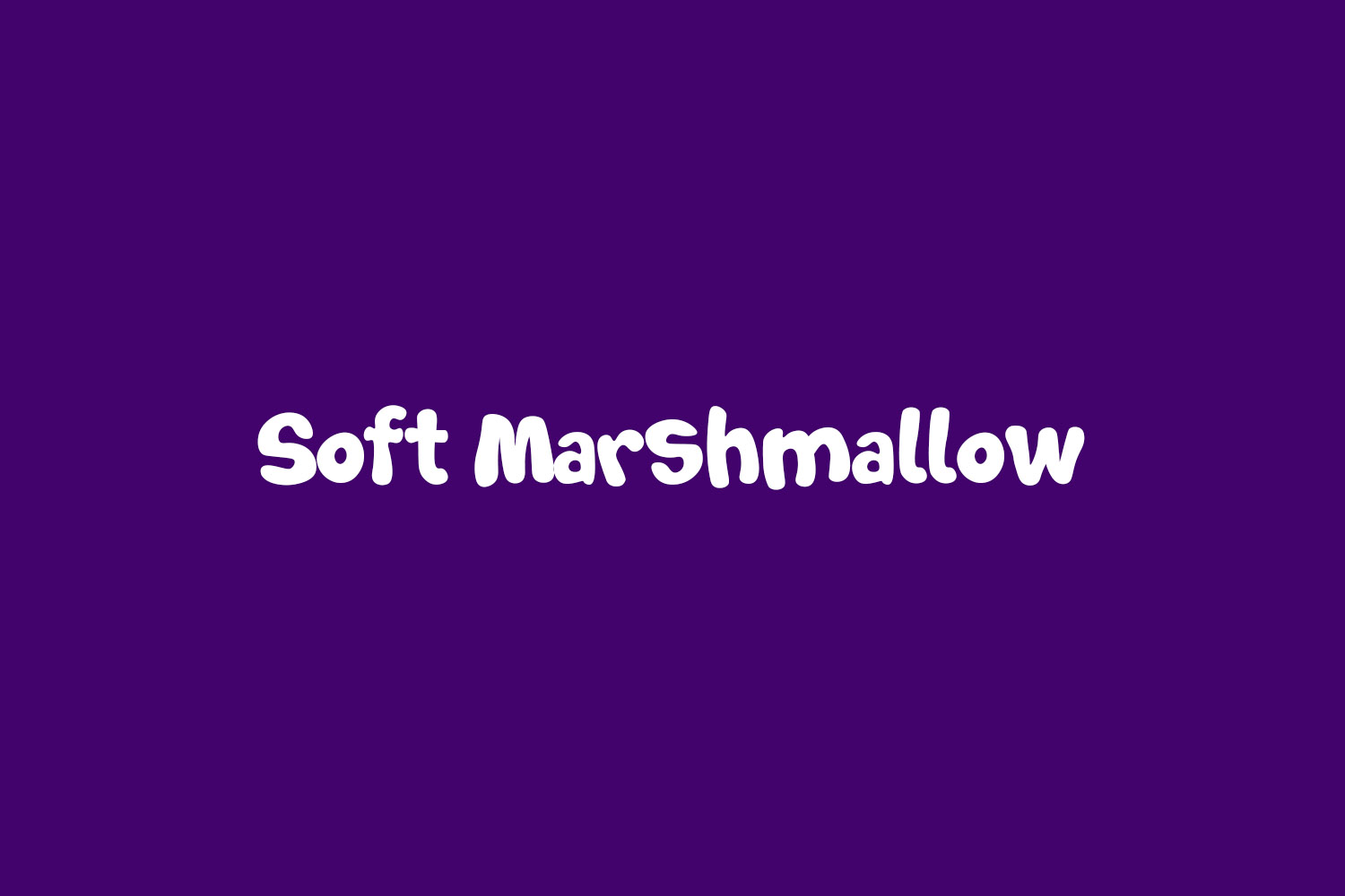 Soft Marshmallow Free Font