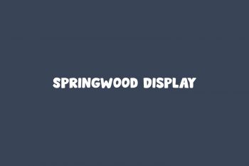 Springwood Display Free Font