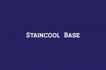 Staincool Base Free Font