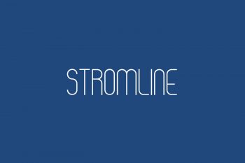 Stromlinie Free Font