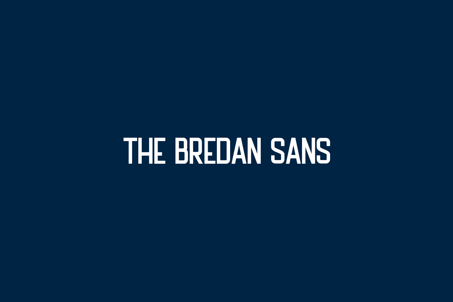 The Bredan Sans Free Font