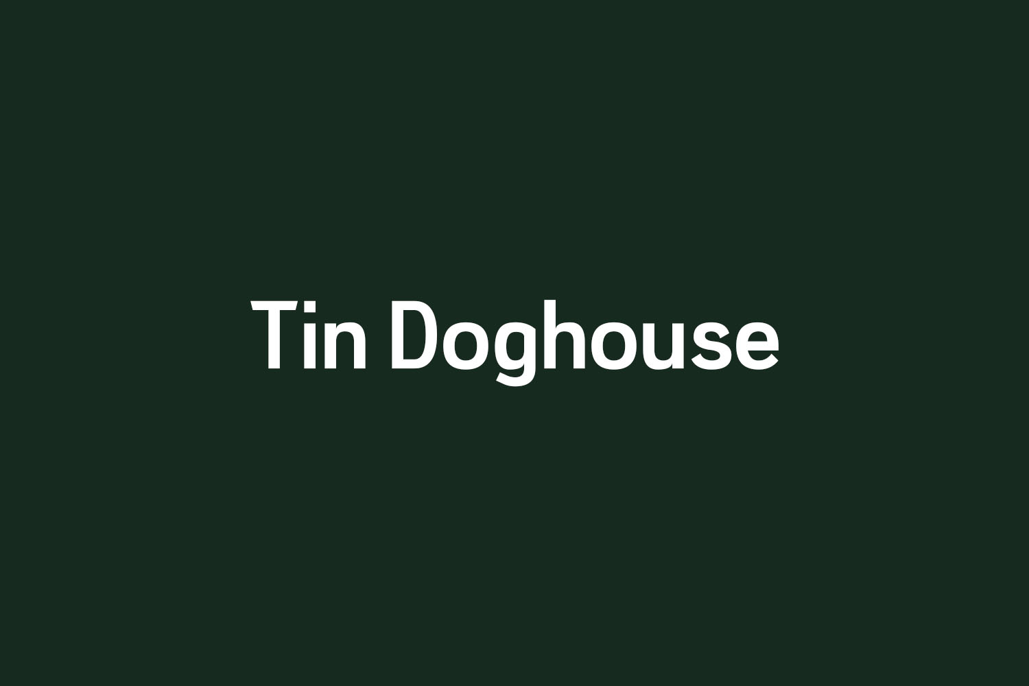 Tin Doghouse Free Font